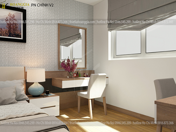 thiết kế căn hộ chung cư cao cấp khu vực phòng ngủ 2